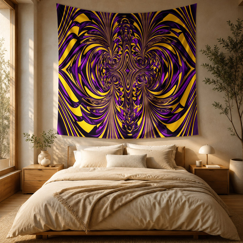 Tapisserie murale «Op Art 8», 51 po x 60 po