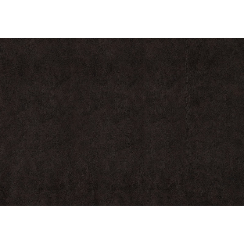 Chaise de luxe en similicuir brun, pieds en métal noir, sièges en similicuir avec mise à jour de l'espace de vie