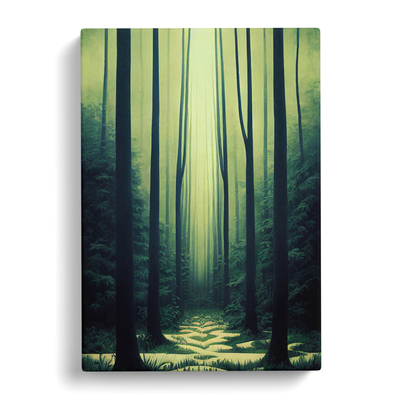 Forest Tunnel - Wrapped Canvas Print, 50cm H x 35cm W x 3cm D
