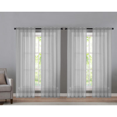 Panneau de rideau transparent d'extérieur Sarber Basic