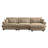 Modular Sectional Sofa Couch With Convertible Ottoman