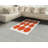 Orange High Density Long Fiber Poly Threads Decorative Area Rug Carpet-42029767