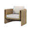 Chaises longues pour patio avec coussins Lenore