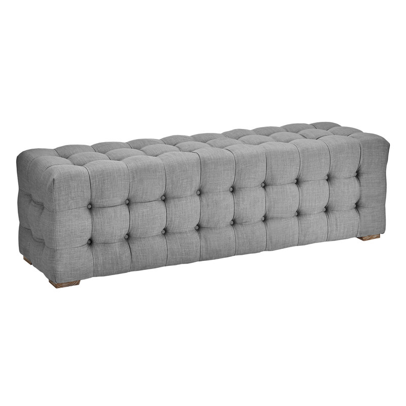 Huskins Storage Bench, Grey Linen