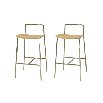 Nordic Simple Ironwork Industrial Style Solid Wood Seat Bar Stools