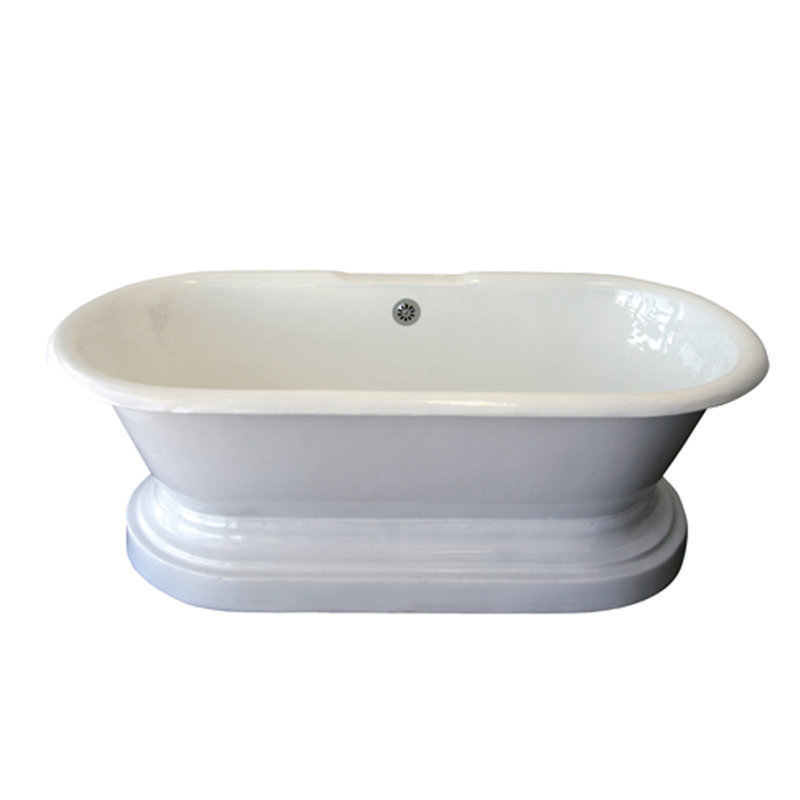 Duet 67.75 " L x 31 " W Freestanding and Mounting / Installation Required Soaking Cast Iron Bathtub