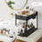 StorageBud 2 Tier Non-Slip Grip Under Sink Organizer with Utility Hooks, Side Caddy & Sliding Drawer-79700252