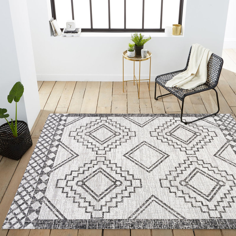 Tapis intérieur / extérieur Winon Diamond, Rectangle 3 pi 1 po x 5 pi
