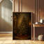 Arbre de Noël d'inspiration antique, décoration murale encadrée avec impression de cadeaux-400822812-400822819