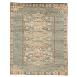 Jaipur Living Elain AZA02 Handknotted Oriental Blue Area Rug (9'x12')