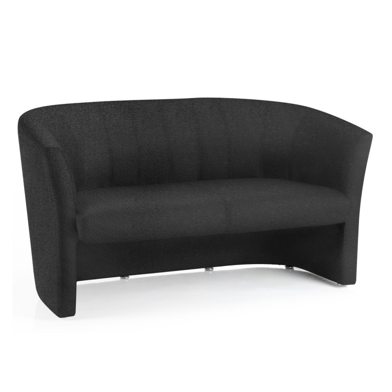 Ankeny Fabric 97cm Reception Sofa, Blue