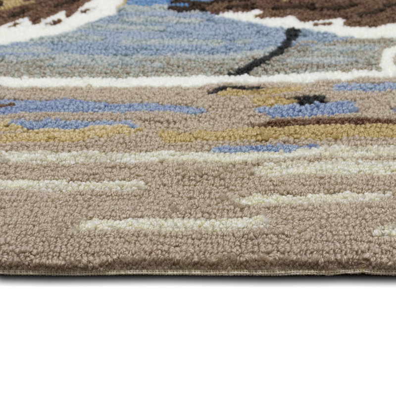 Tapis de cuisine Tasoula Frontporch Sandpipers, Tapis de couloir 2 pi x 5 pi
