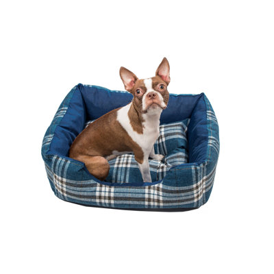 Safire Striped Orthopedic Polyester Pet Bed