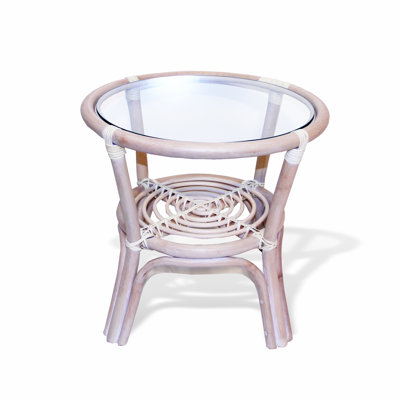 Eukleides Glass Tray Top End Table