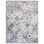 Tapis oriental blanc et bleu royal Harty