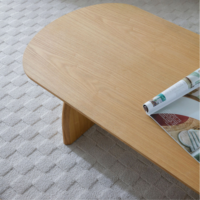 Table basse ovale 47,24 ", table de centre moderne, table d'appoint pour salon, petit espace, bureau, facile à assembler