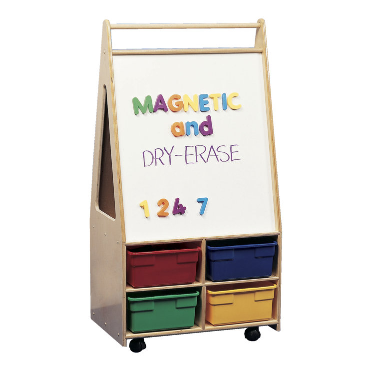 Childcraft Double Adjustable Art Easel, Dry Erase Panels