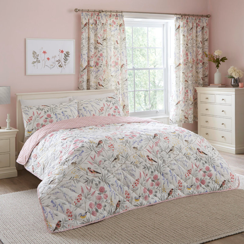Polyester Floral Bedspread