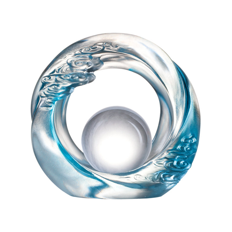 Sculpture de bureau Feng Shui, Bleu ciel