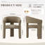 48 cm H Chenille Low Back Armchair-201561176