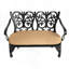 Banc en fonte d'aluminium avec coussin-1669644947
