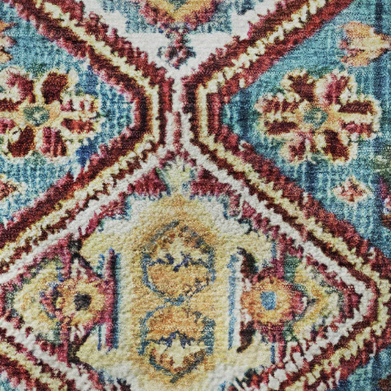 Premium Machine Washable Ashington AMF1834 Aztec Rug, Rectangle 5' x 7'6"