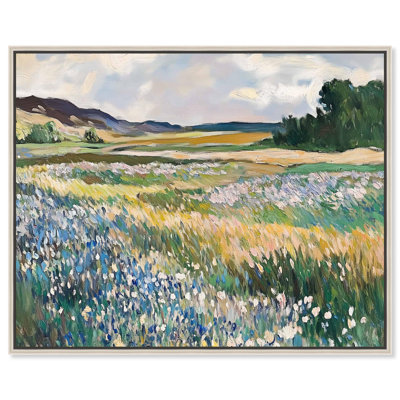 «Technicolor Field», reproduction d'art sur toile par Art Remedy