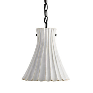 Jazz 1 - Light Single Cone Pendant with Wrought Iron Accents INCOMPLETE