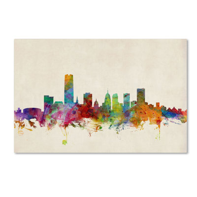 «Oklahoma City Skyline» par Michael Tompsett, impression sur toile