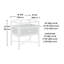 Table de bout Harper Heights - blanc