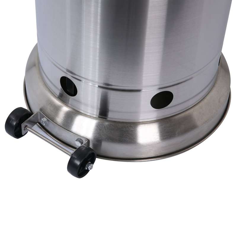 Chauffe-terrasse au propane 47 000 BTU, Acier inoxydable