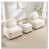 Beige blanc + 2 sièges + 1 repose-pieds