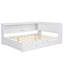 Lit de jour en bois avec tablettes de rangement-1294734850
