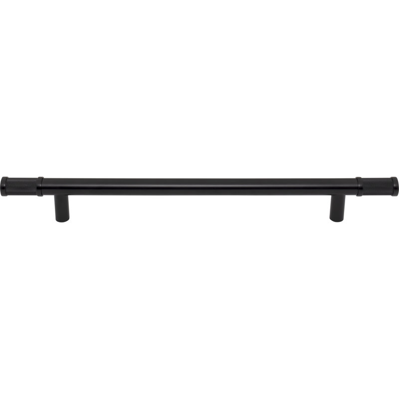 Burnham Appliance Pull, Flat Black, 12" Center To Center