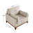 Chenille Accent Chair With Solid Rubberwood Legs-125004289