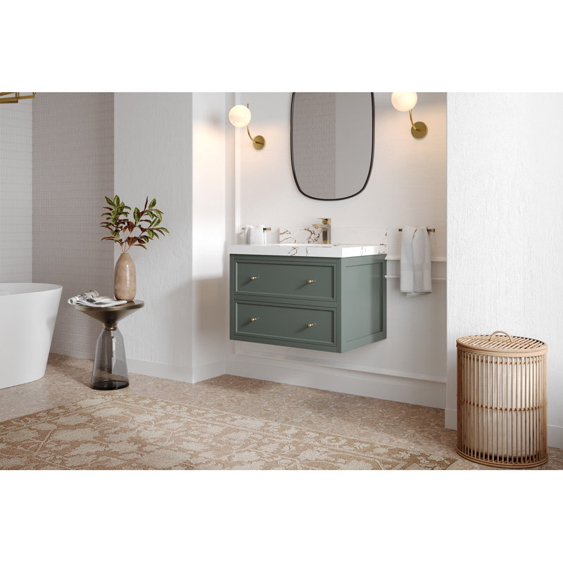 Meuble-lavabo simple flottant 30 po Roswell
