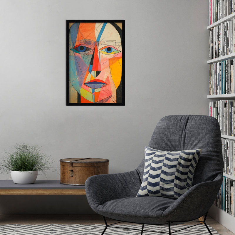 The Face by Treechild, 25" H x 17" W, Black