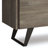 Lowry 39"W Solid Acacia Wood Modern Industrial Medium Storage Cabinet with Adjustable Shelves and Metal Legs-1228657902-1262481094