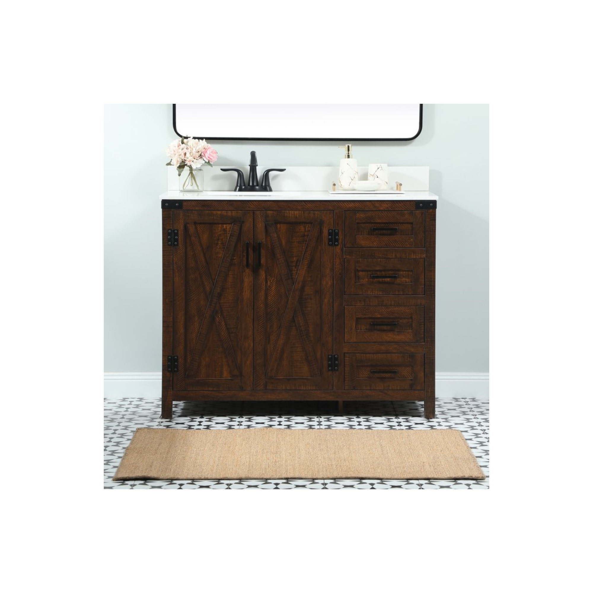 Slayton 42'' Single Bathroom Vanity, Expresso