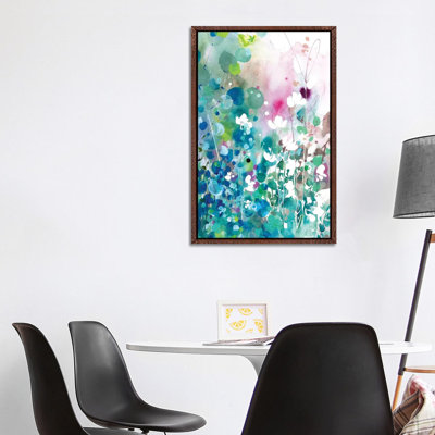 Turquoise Wave by CreativeIngrid - Painting on Canvas
