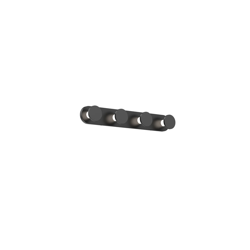 Edna 4 - Light LED Bath Bar, Black
