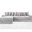 Nouveau lit convertible surdimensionné en L à 3 places en velours côtelé, gris, 31 pièces, sans assemblage, avec pochette de rangement pour les soirées tranquilles-868283252