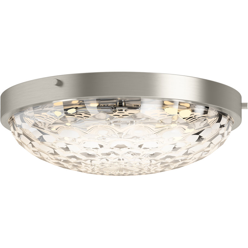 Arendela Flush-Mount Light, Brushed Nickel