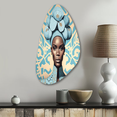 Hepburn - African American Fall Shape Assymterical Metal Wall Art