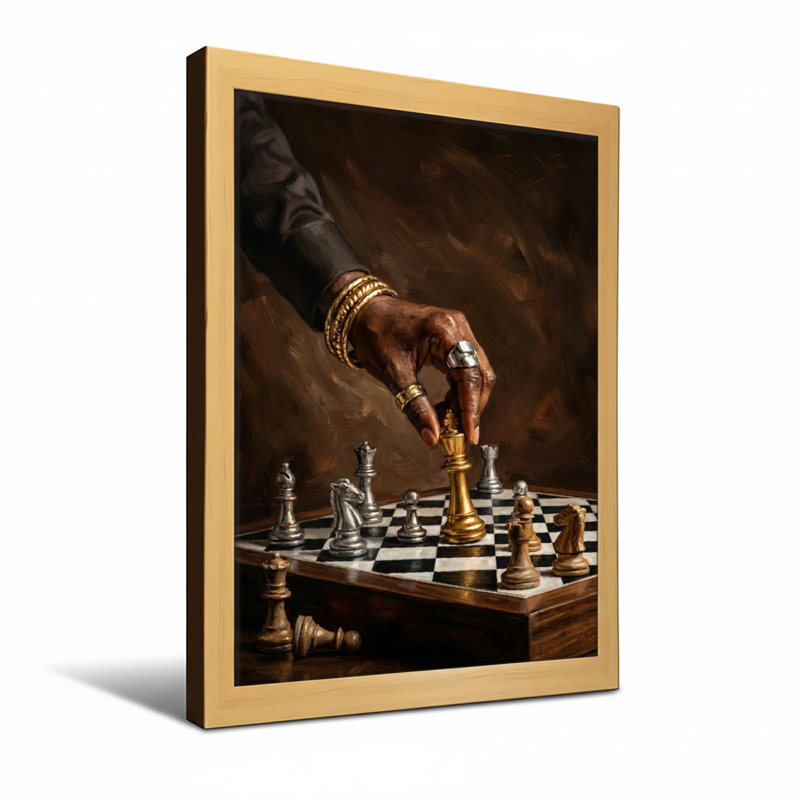 Jeu de cartes Fashion Chess, H 18 po x l 12 po, Toile tendue, Ne s’applique pas