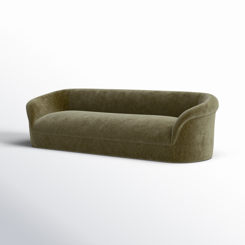 Arthur 109'' Velvet Upholstered Sofa, Dark Green