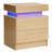 Albanese Manufactured Wood Nightstand with RGB LED Lights-1326480507