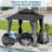8.5 ft. W x 8.5 ft. D Outdoor Wood Gazebo, Hardtop Gazebo with Galvanized Steel Double Roof-126449994