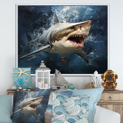 Underwater Shark Attack III - Sharkwall Art
