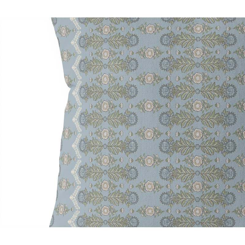 Coussin Kalina, Carré de 26 po , Bleu